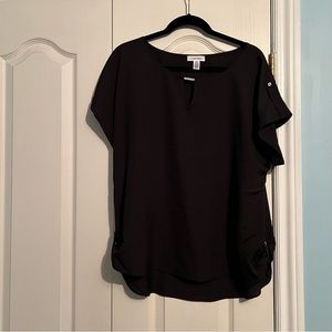 Calvin Klein Black Short Sleeved Dress Shirt Size XL